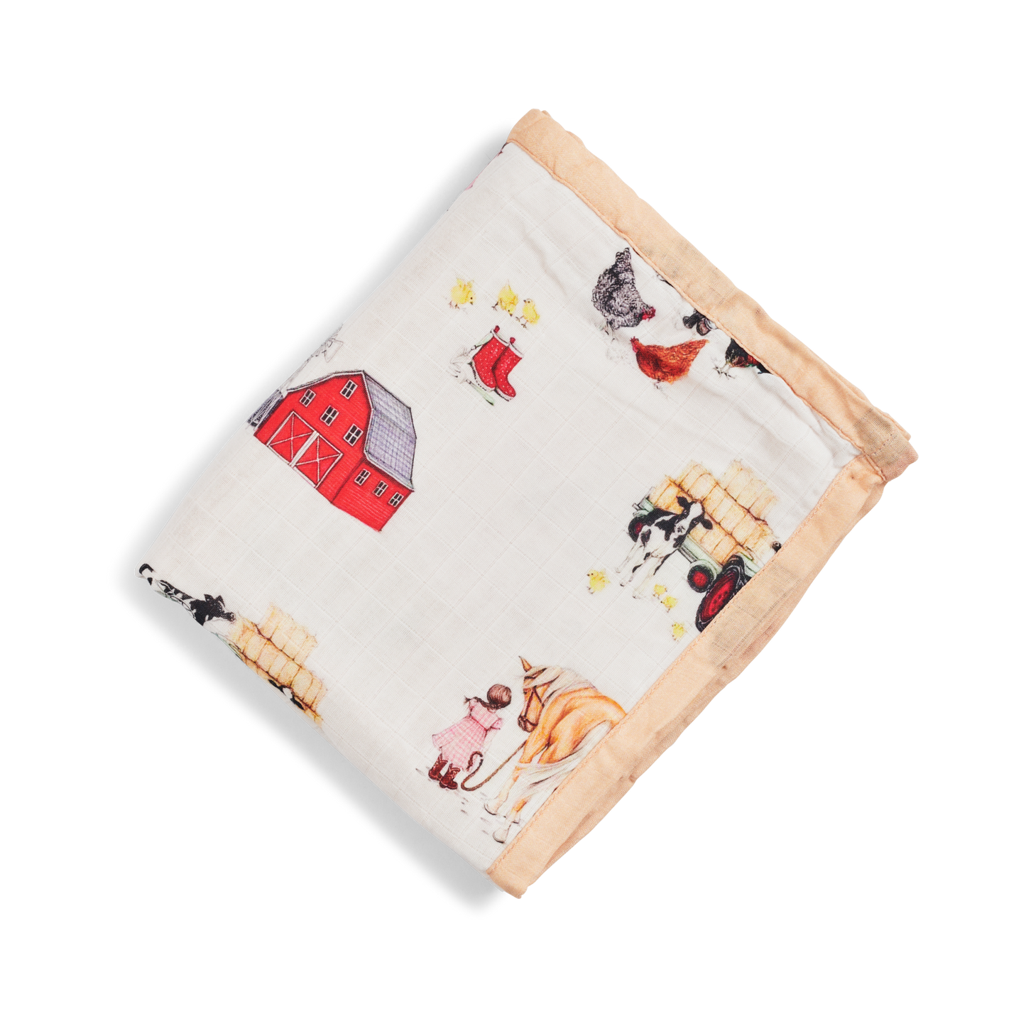 MUSLIN COT BLANKET - FARM LIFE