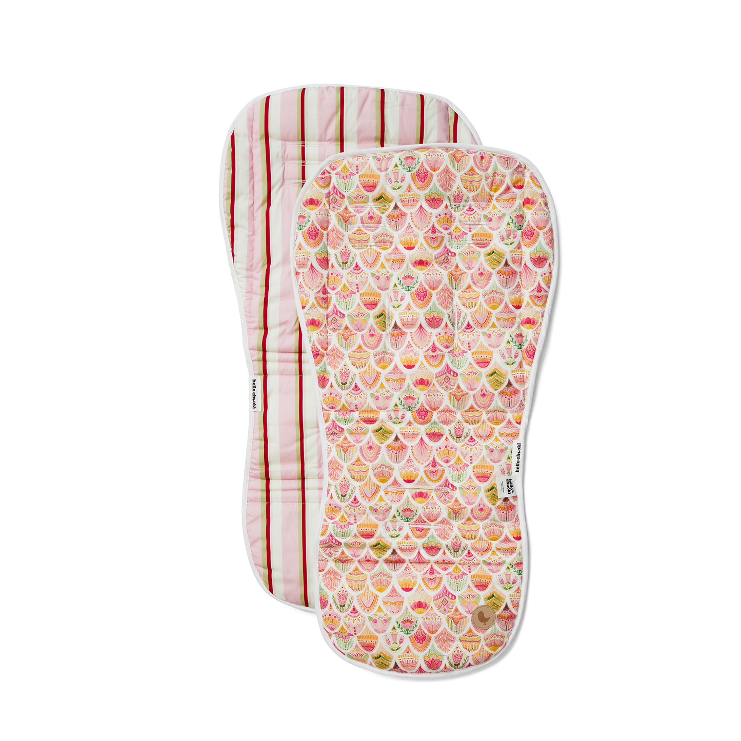 REVERSIBLE PRAM LINER - FLORAL SCALE