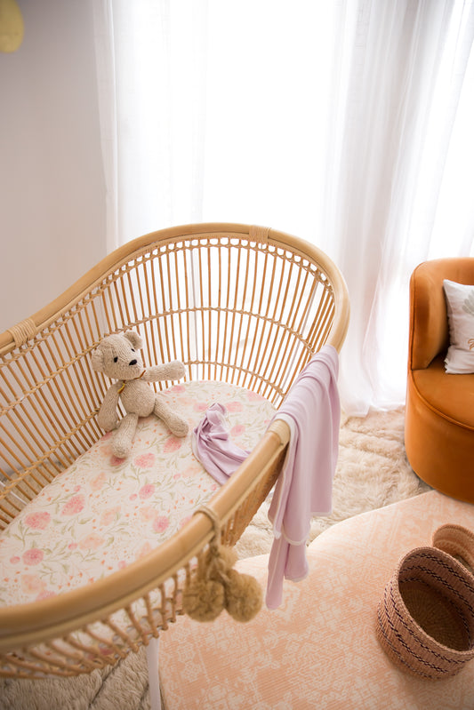 BASSINET SHEET - SWEET FIELDS