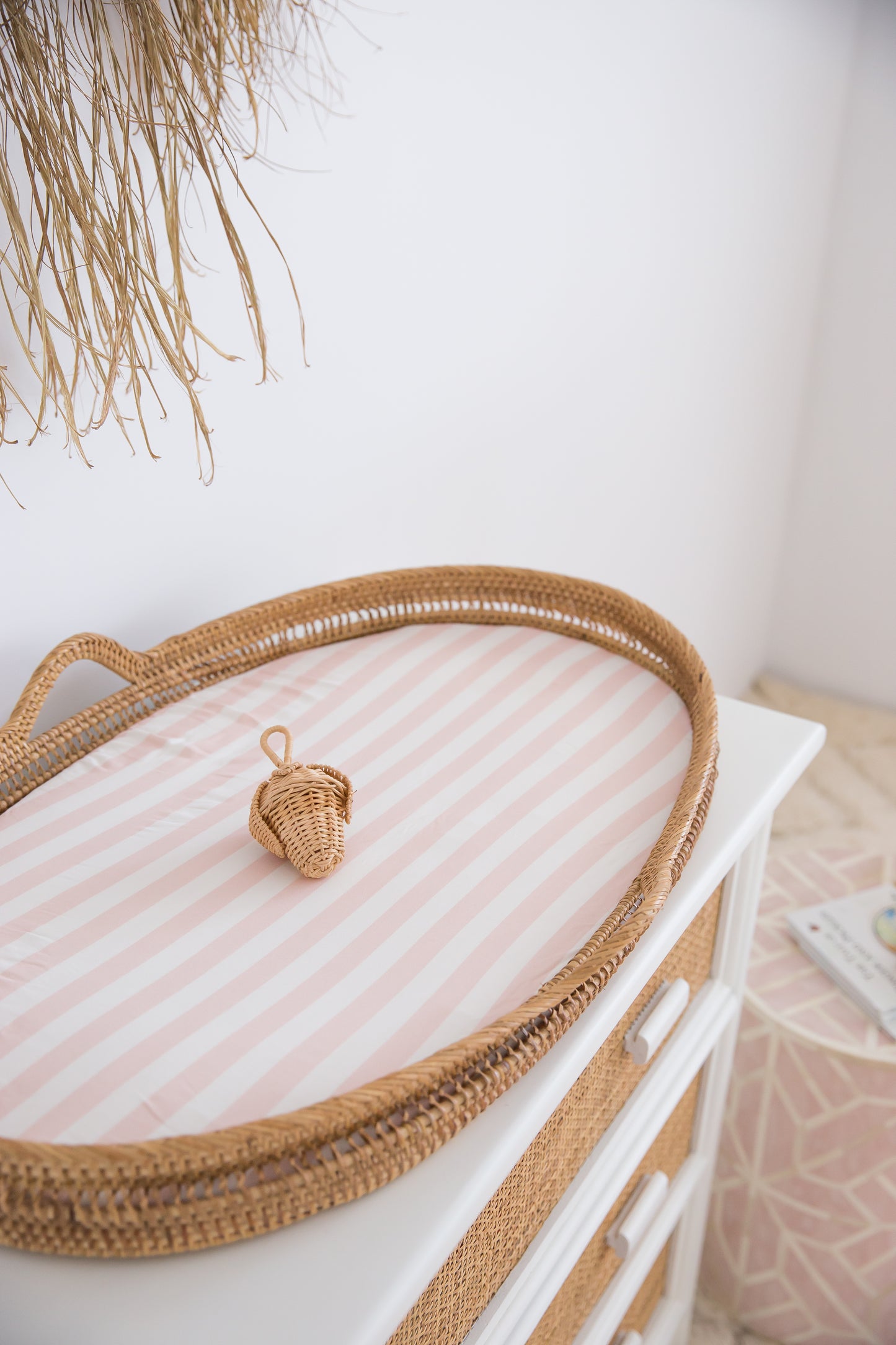 COT SHEET - PINK STRIPE