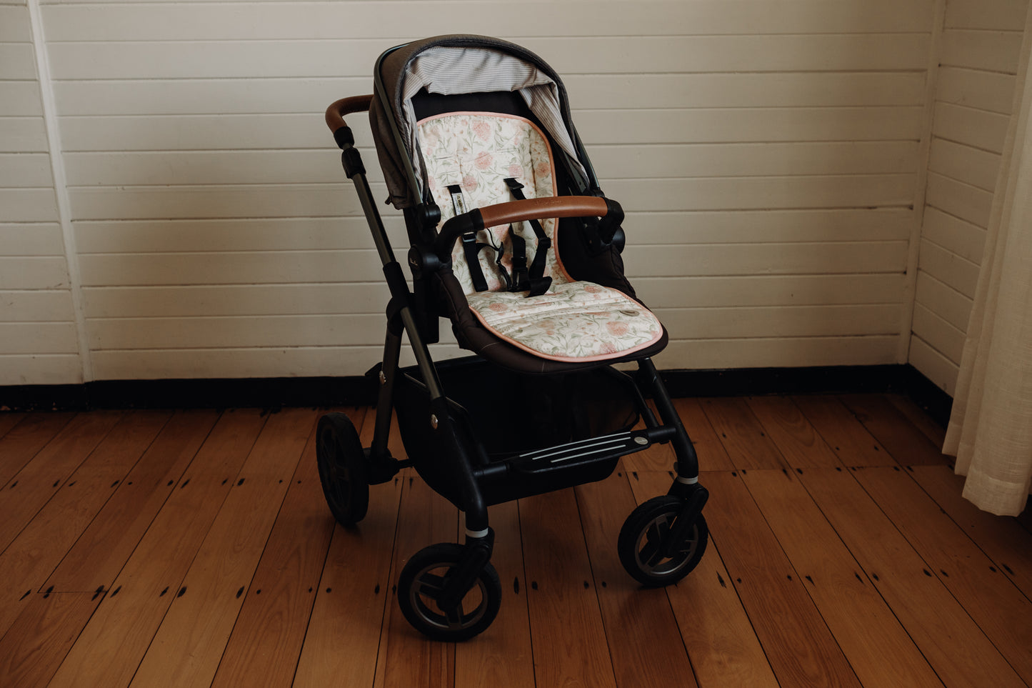 REVERSIBLE PRAM LINER - FLORAL