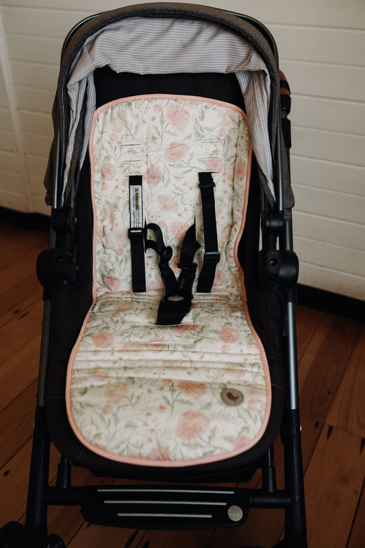 REVERSIBLE PRAM LINER - FLORAL