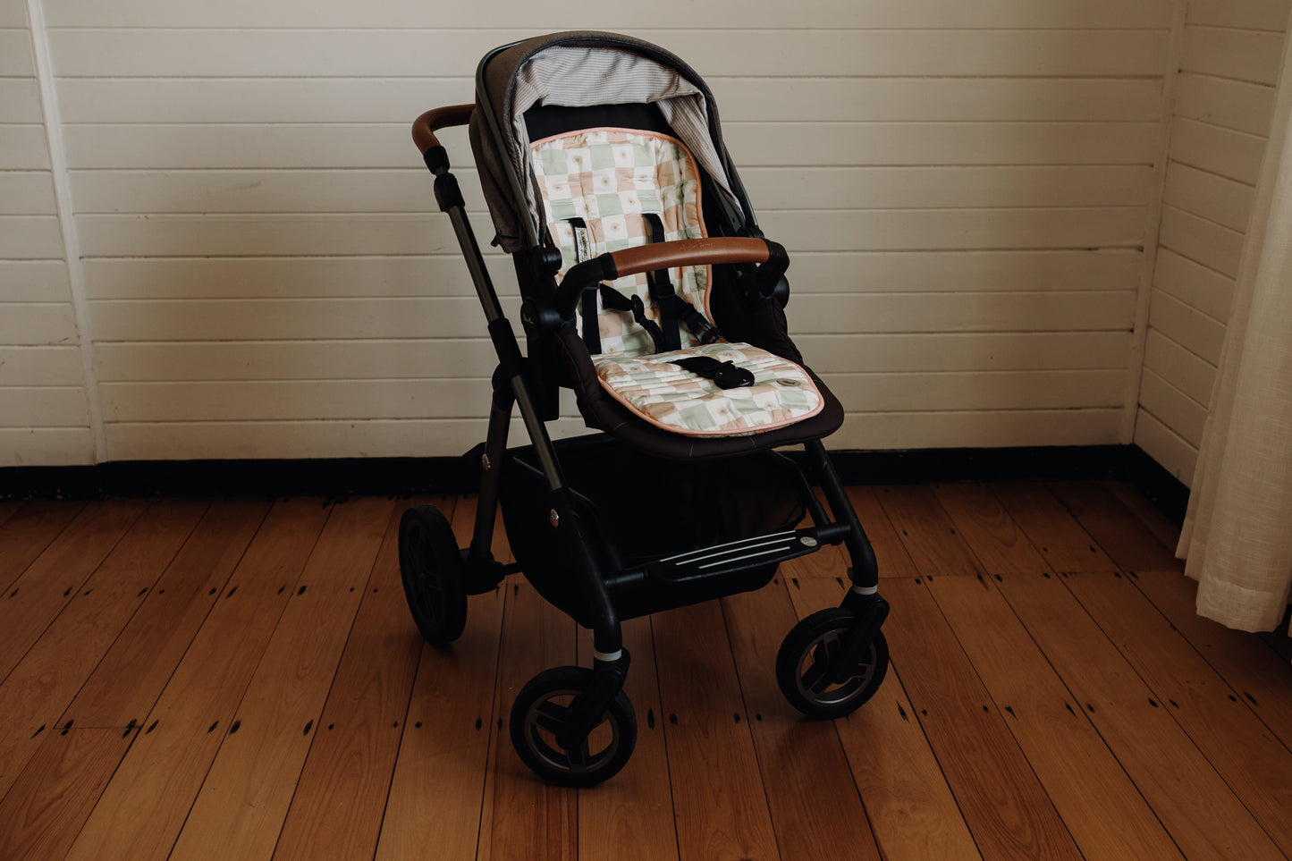 REVERSIBLE PRAM LINER - FLORAL