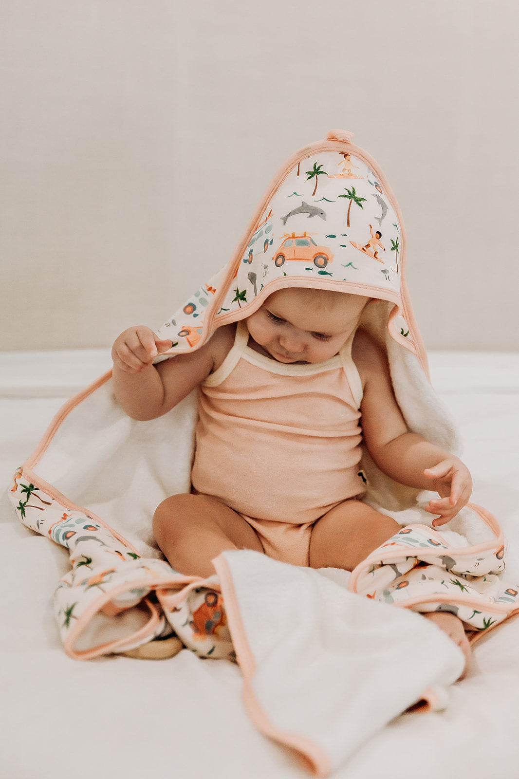 BABY HOODED TOWEL - BURLEIGH BABIES