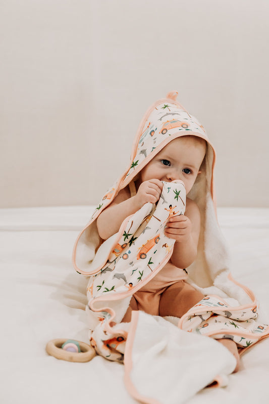 BABY HOODED TOWEL - BURLEIGH BABIES