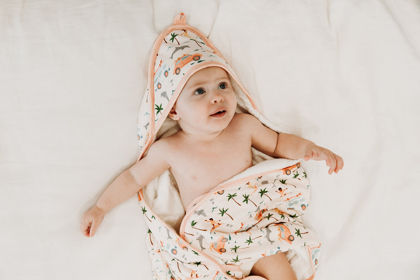 BABY HOODED TOWEL - BURLEIGH BABIES