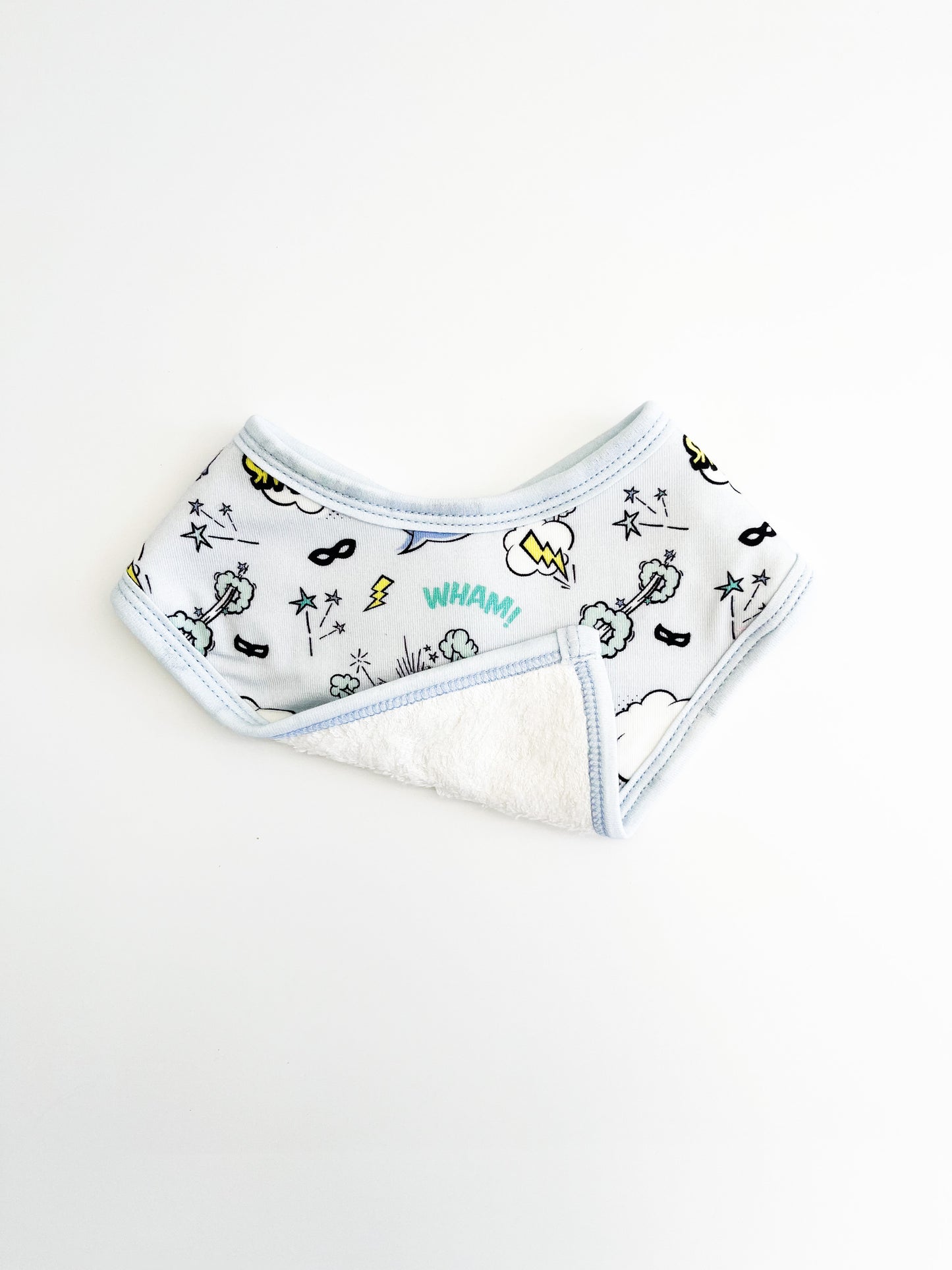 BIB SET (PACK OF 2) - SUPERHERO BLUE