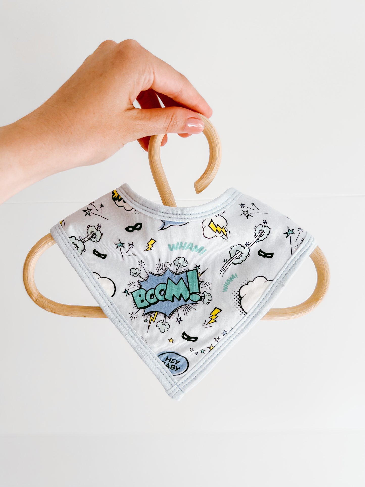 BIB SET (PACK OF 2) - SUPERHERO BLUE
