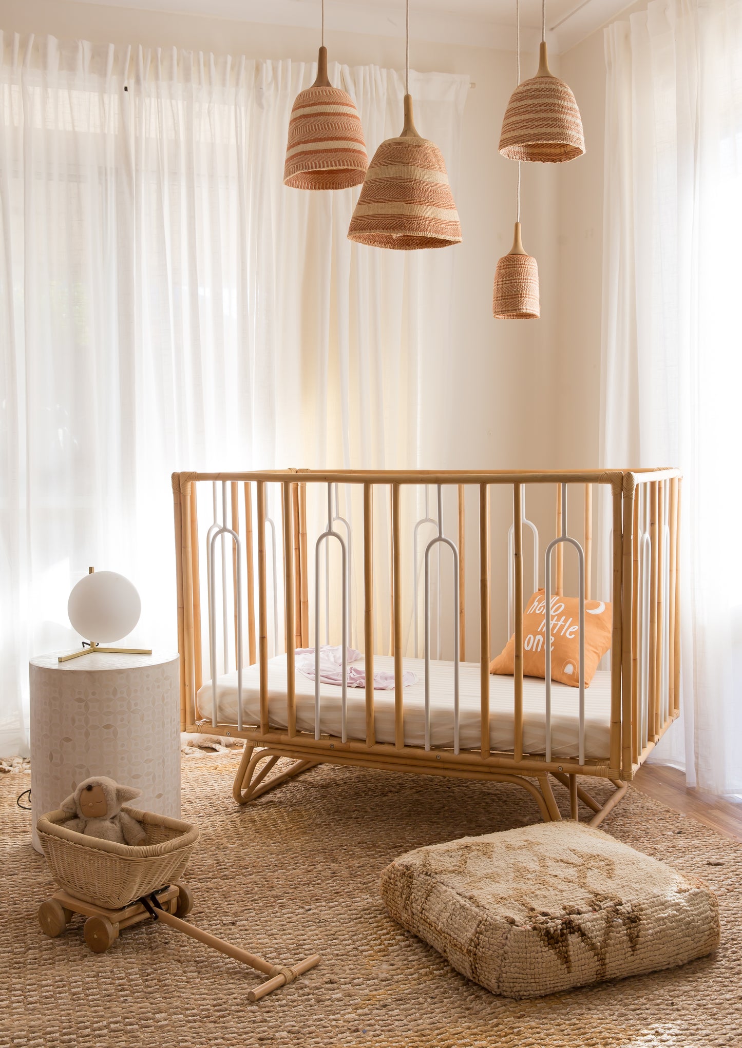 COT SHEET - BEIGE STRIPE