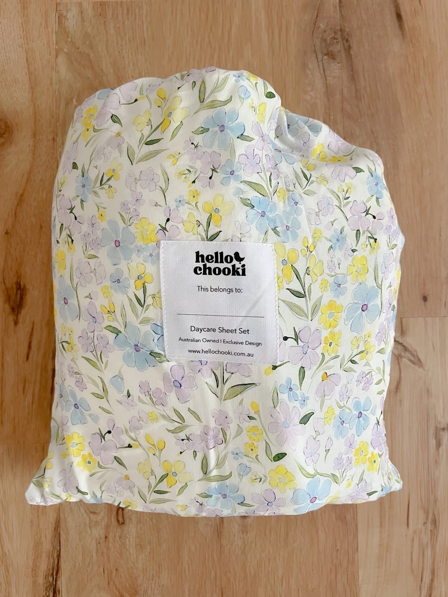 Daycare + Kindy Sheet Set Wash Bag - Floral