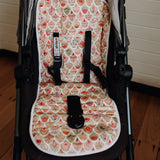REVERSIBLE PRAM LINER - FLORAL SCALE