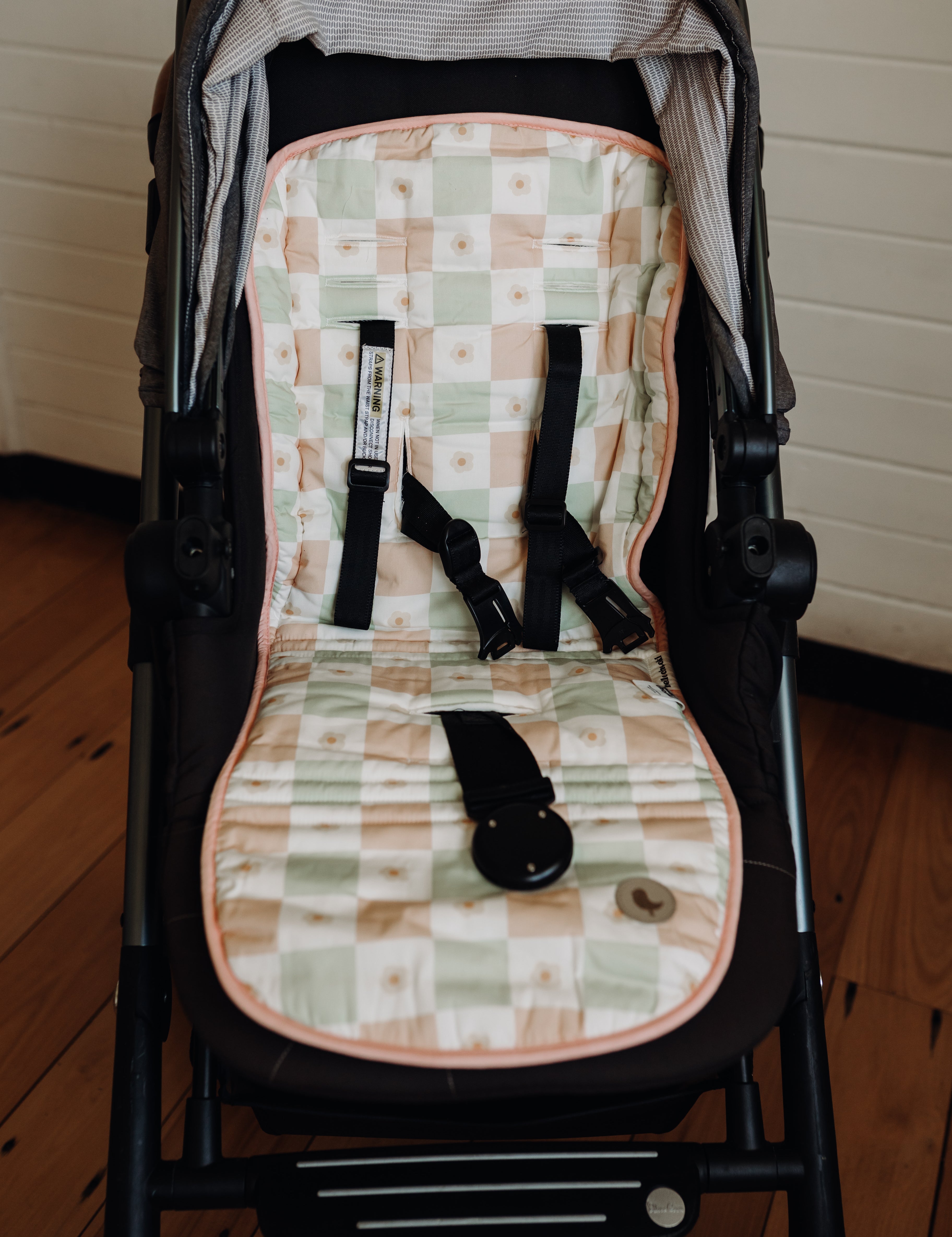 REVERSIBLE PRAM LINER - FLORAL