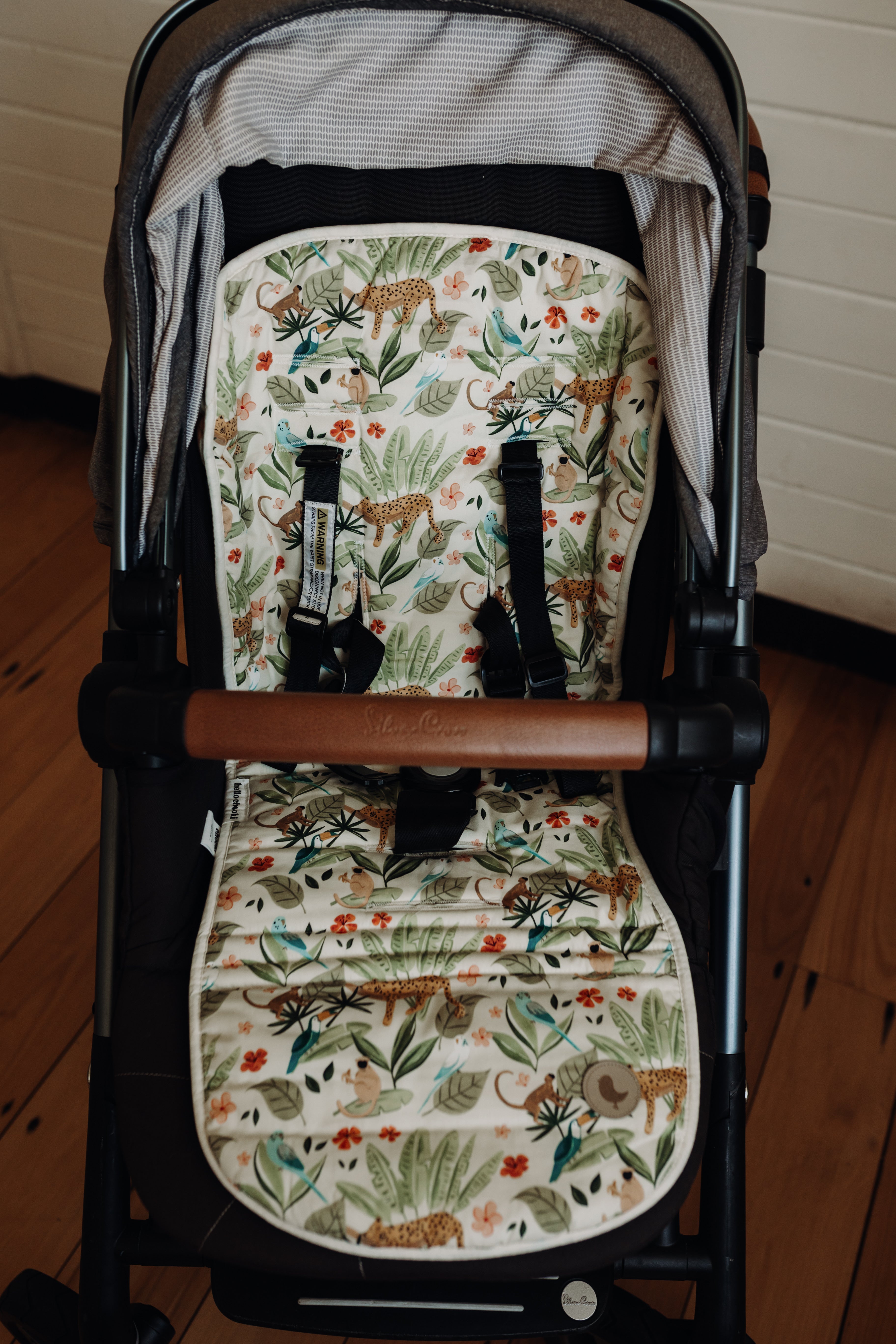 Universal Pram Liner Reversible in Jungle Print Hello Chooki