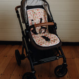 REVERSIBLE PRAM LINER - FLORAL SCALE