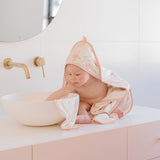 BABY HOODED TOWEL - SWEET FIELDS