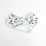 BIB SET (PACK OF 2) - SUPERHERO BLUE